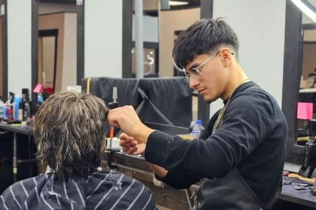 Miguel, barber at Torres Chop Shop in Muscatine